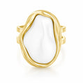 Laurel Pearl Ring - Gold / 6 - Rings