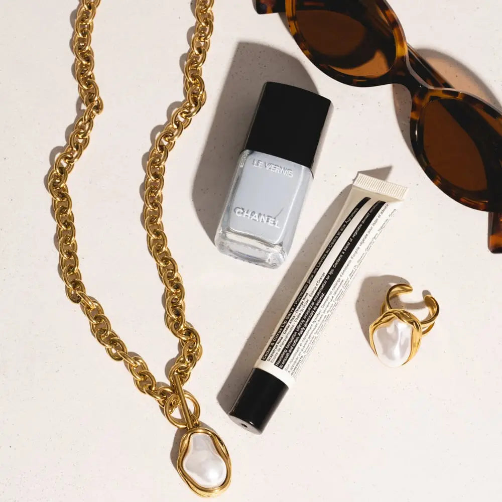Laurel Pearl TBar Necklace - Necklaces
