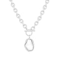 Laurel Pearl TBar Necklace - Silver - Necklaces