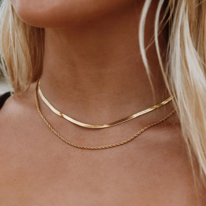 Layered Necklace - Gold - Necklaces