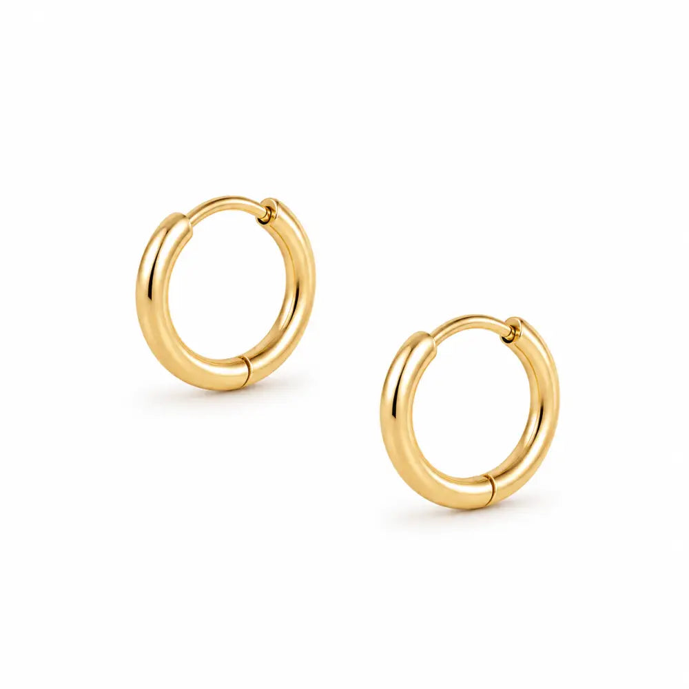 Layla Hoop Earrings - Gold / 10mm - Earrings
