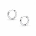 Layla Hoop Earrings - Silver / 10mm - Earrings