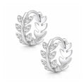 Lily Huggie Hoop Earrings - Silver - Earrings