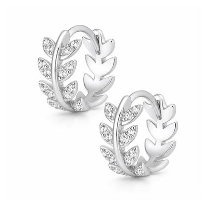 Lily Huggie Hoop Earrings - Silver - Earrings