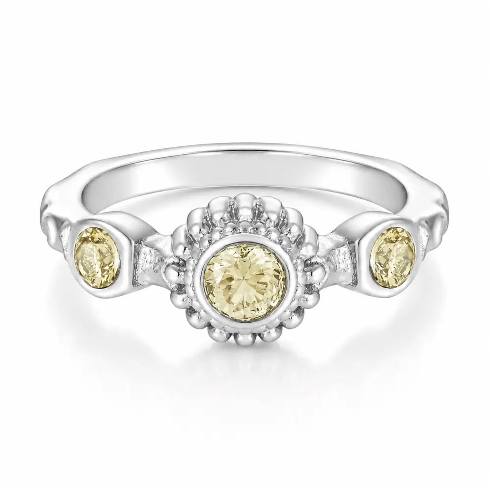 Lime Ring - Silver / 6 - Rings
