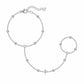 Lois Cross Hand Chain Bracelet - Silver - Bracelets