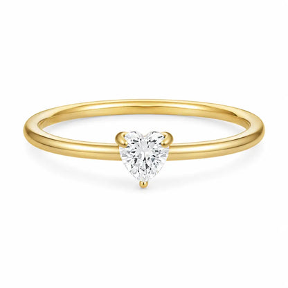 Lola Heart Ring - Gold / 4 - Rings