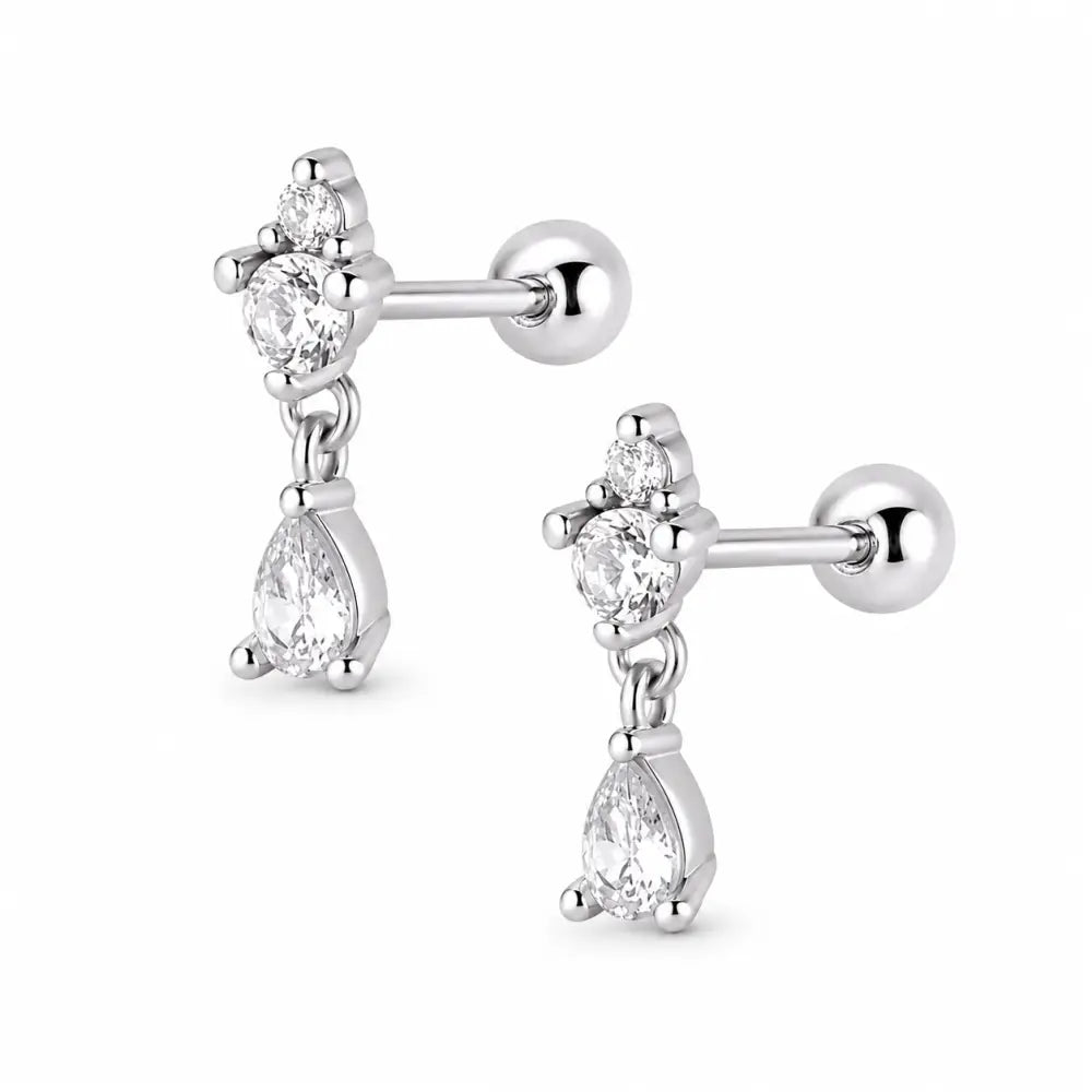 Lorelai Stud Earrings - Silver - Earrings