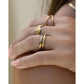 Lorenzo Gold Stacking Ring - Rings