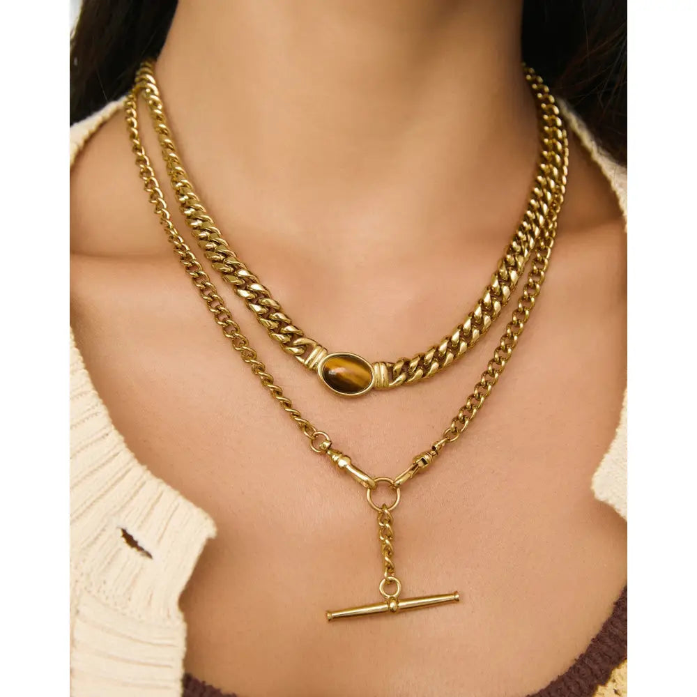 Lottie Gold Necklace - Necklaces