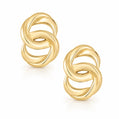 Lotus Stud Earrings - Gold - Earrings