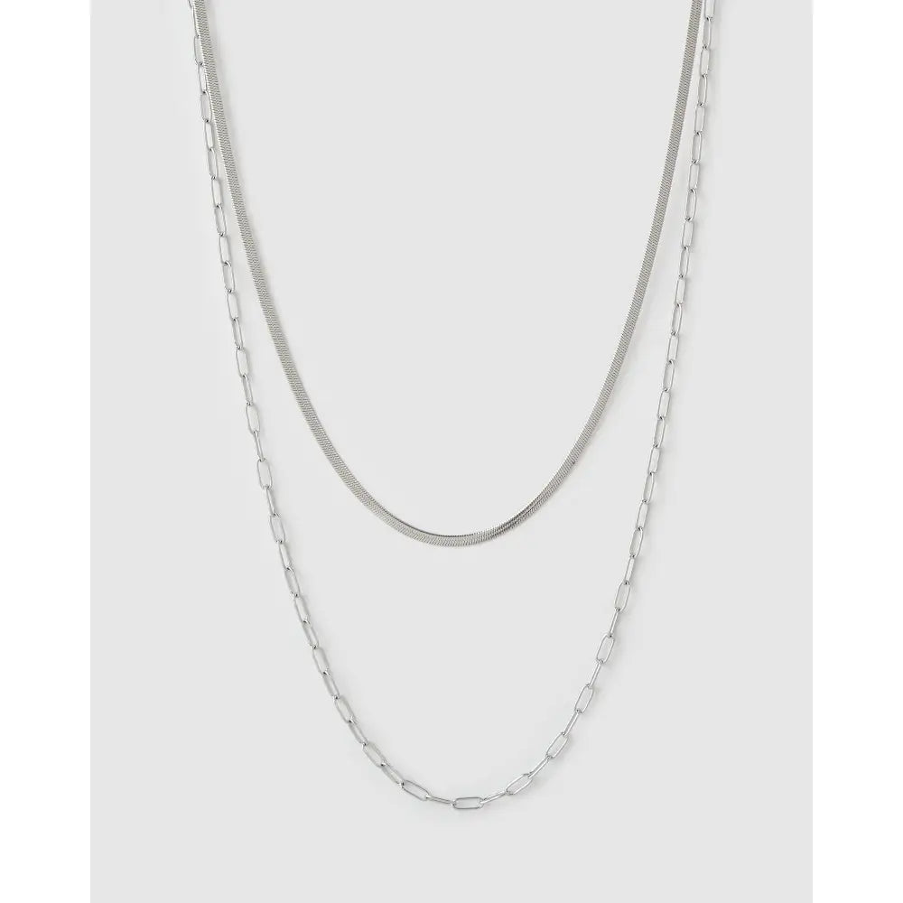 Louie Necklace - Silver - Necklaces