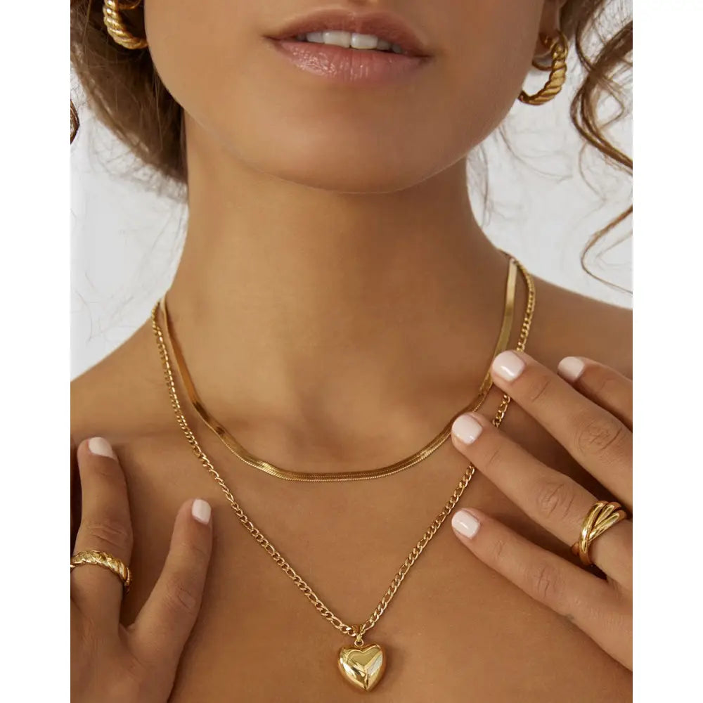 Lovebird Necklace Stack - Necklaces
