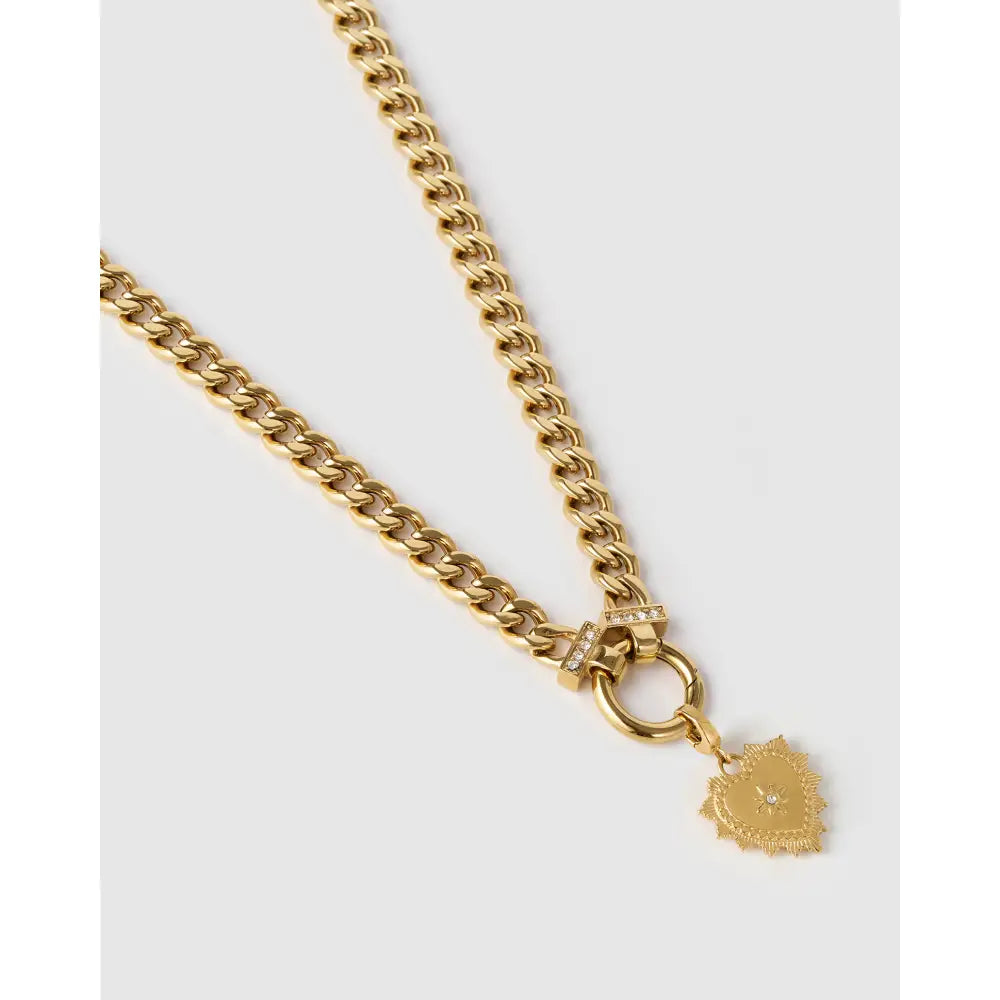 Lover Gold Charm Necklace - Necklaces