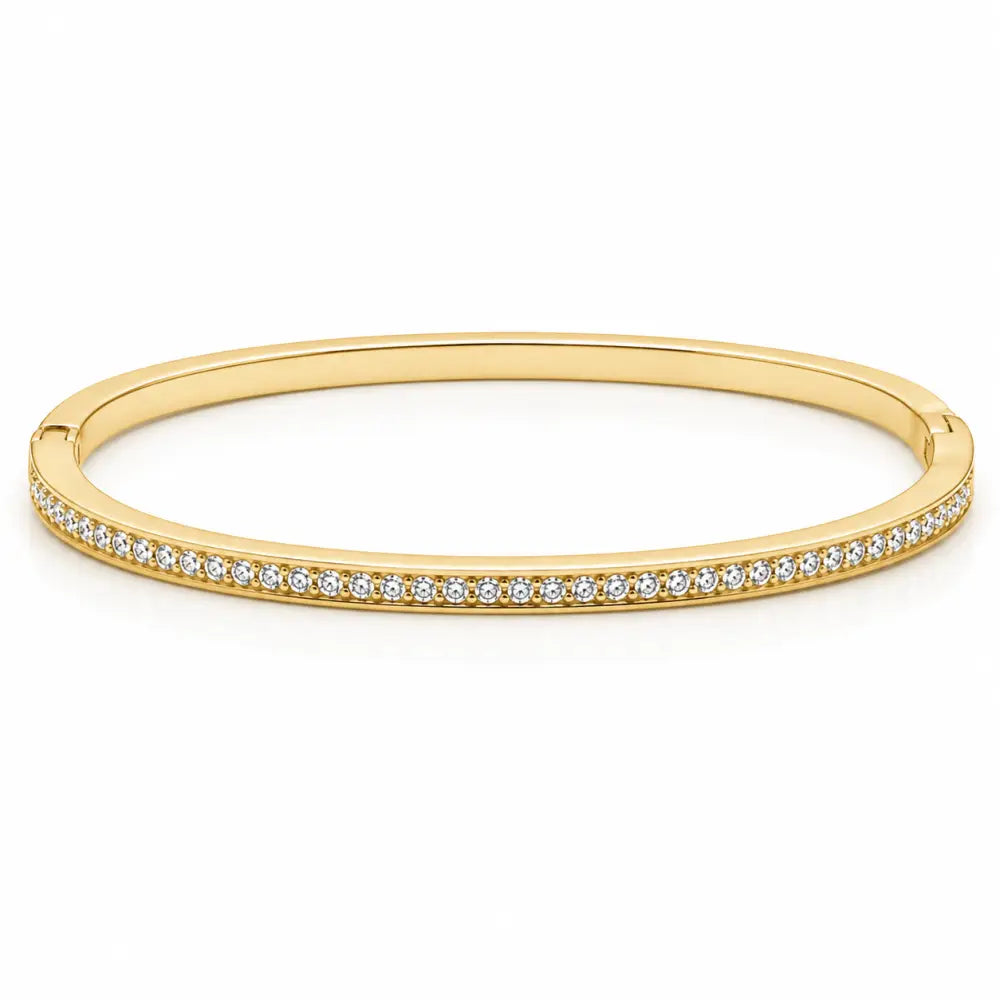 Lucinda Bangle Bracelet - Gold / Small - Bracelets