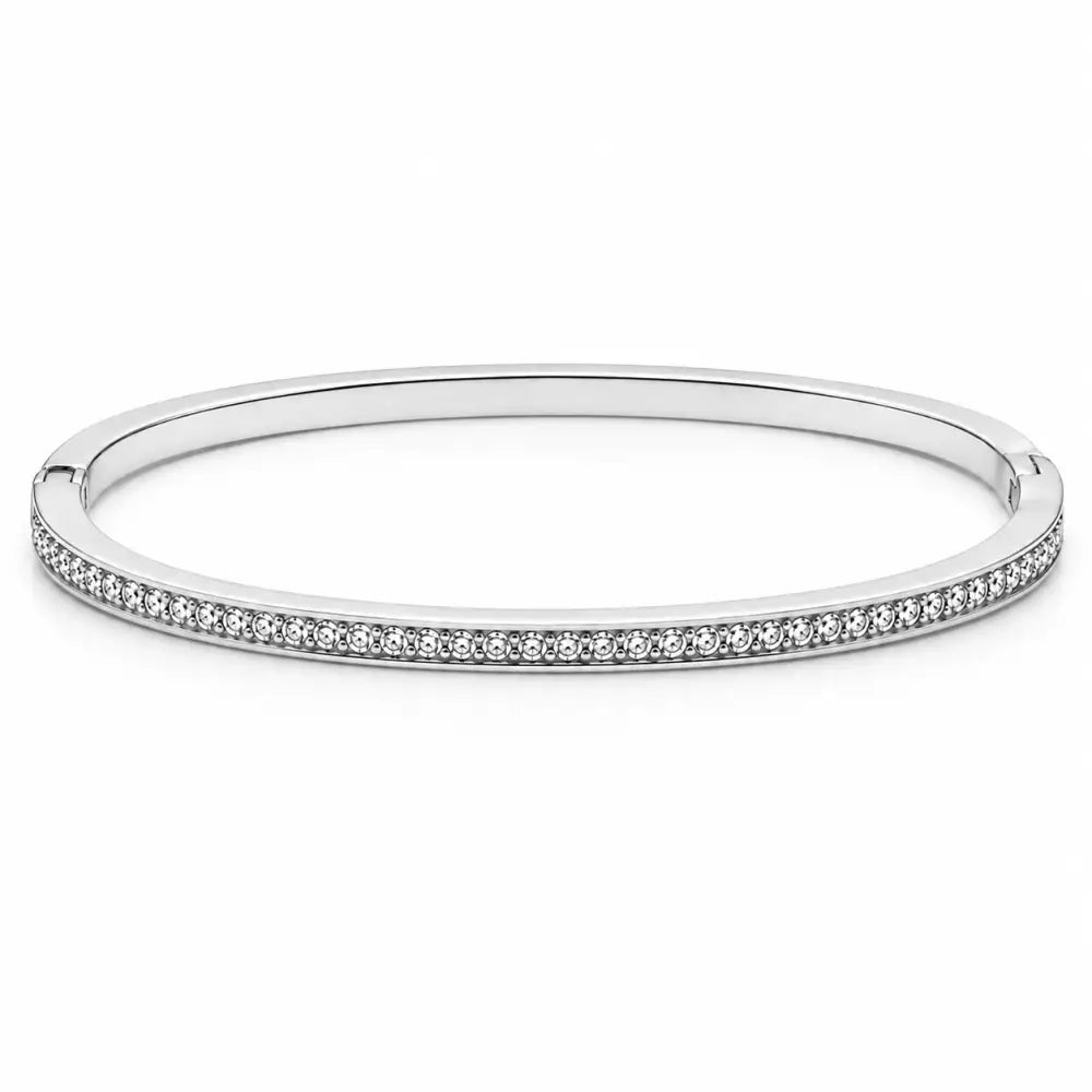 Lucinda Bangle Bracelet - Silver / Small - Bracelets