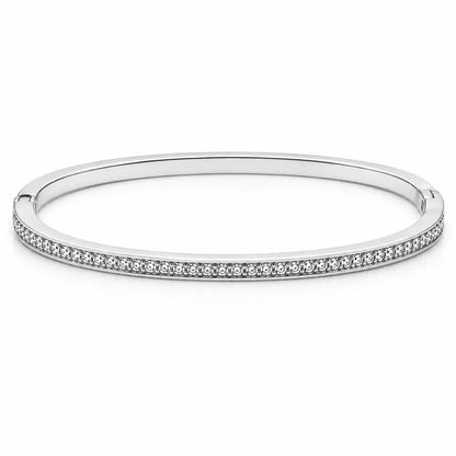 Lucinda Bangle Bracelet - Silver / Small - Bracelets