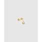 Lucky Horseshoe Gold Stud Earrings - Earrings