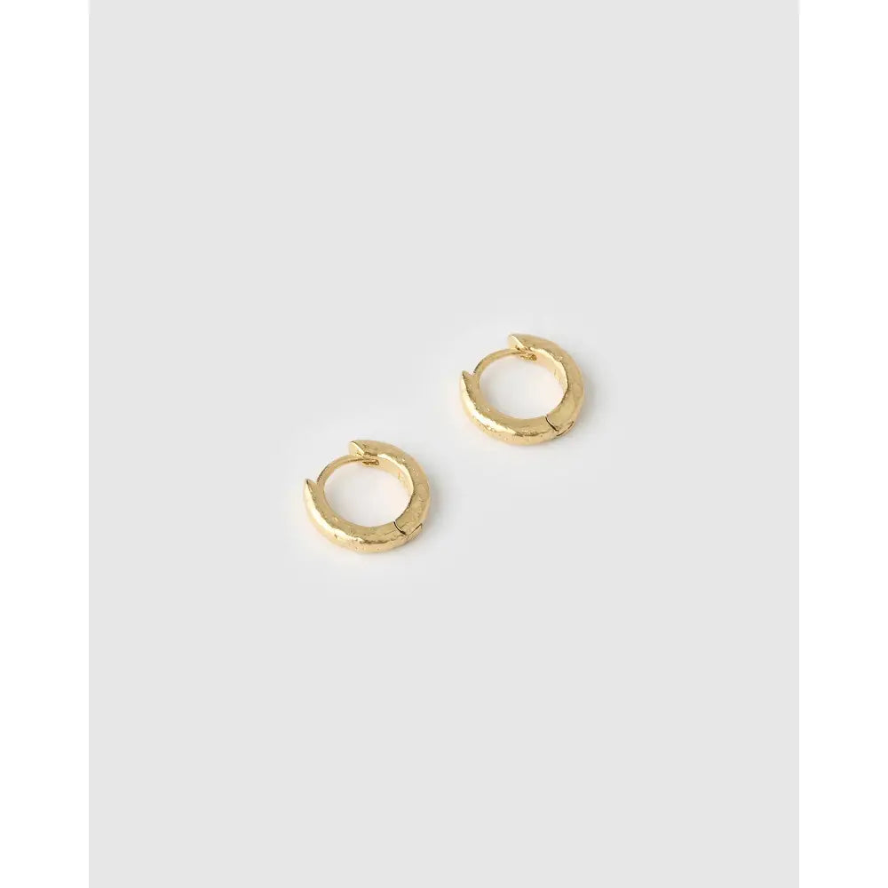 Luka Gold Huggie Earrings - Earrings