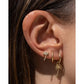 Luka Gold Huggie Earrings - Earrings