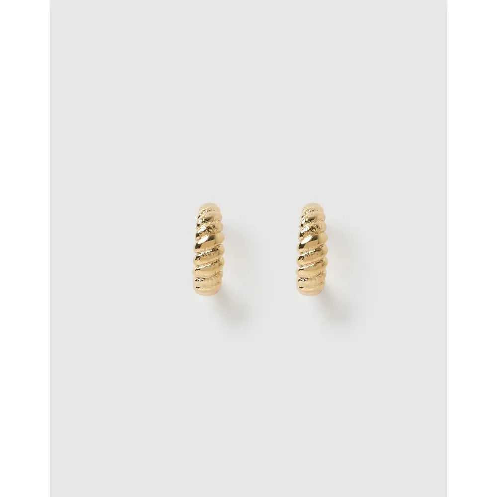 Lulu Gold Hoop Earrings - Earrings
