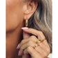 Lulu Gold Hoop Earrings - Earrings