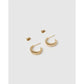 Lulu Gold Hoop Earrings - Earrings