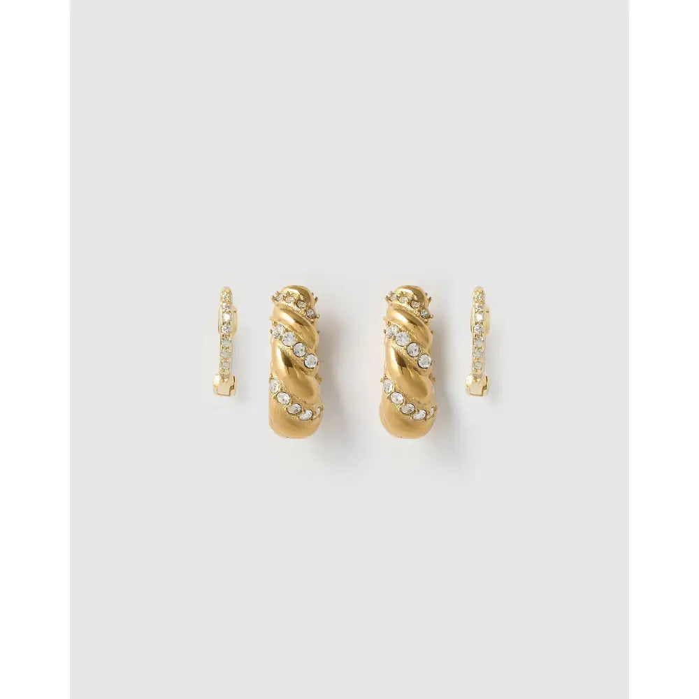 Lumi Gold Earring Stack - Earrings