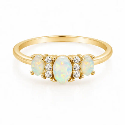 Lumi Opal Ring - Gold / 5 - Rings