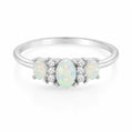 Lumi Opal Ring - Silver / 5 - Rings