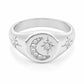 Luna Moon Signet Ring - Silver / 4 - Rings