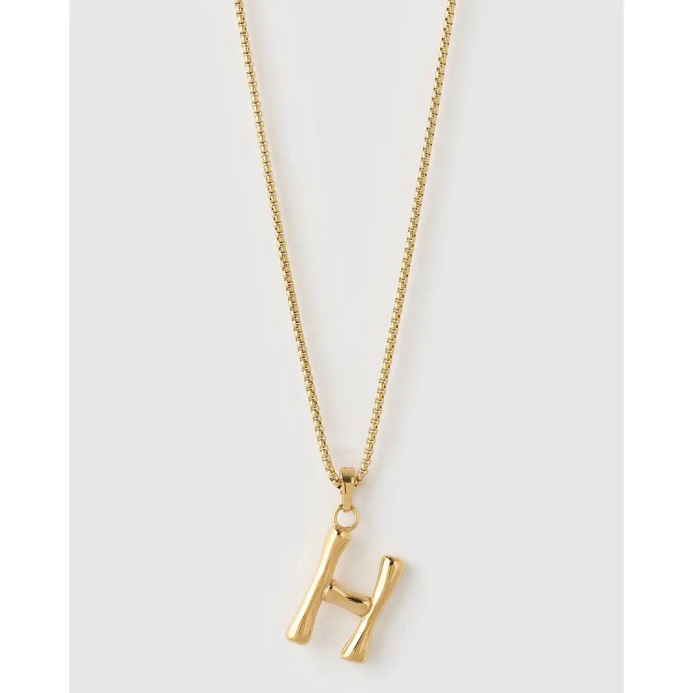 Luxe Letter Large Necklace - Necklaces