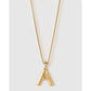 Luxe Letter Large Necklace - Necklaces