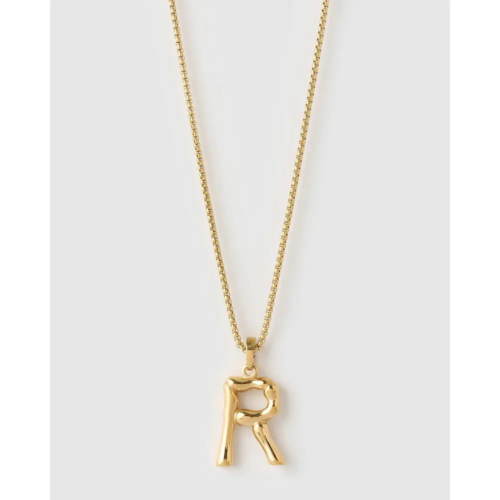 Luxe Letter Large Necklace - Necklaces
