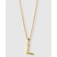 Luxe Letter Large Necklace - Necklaces