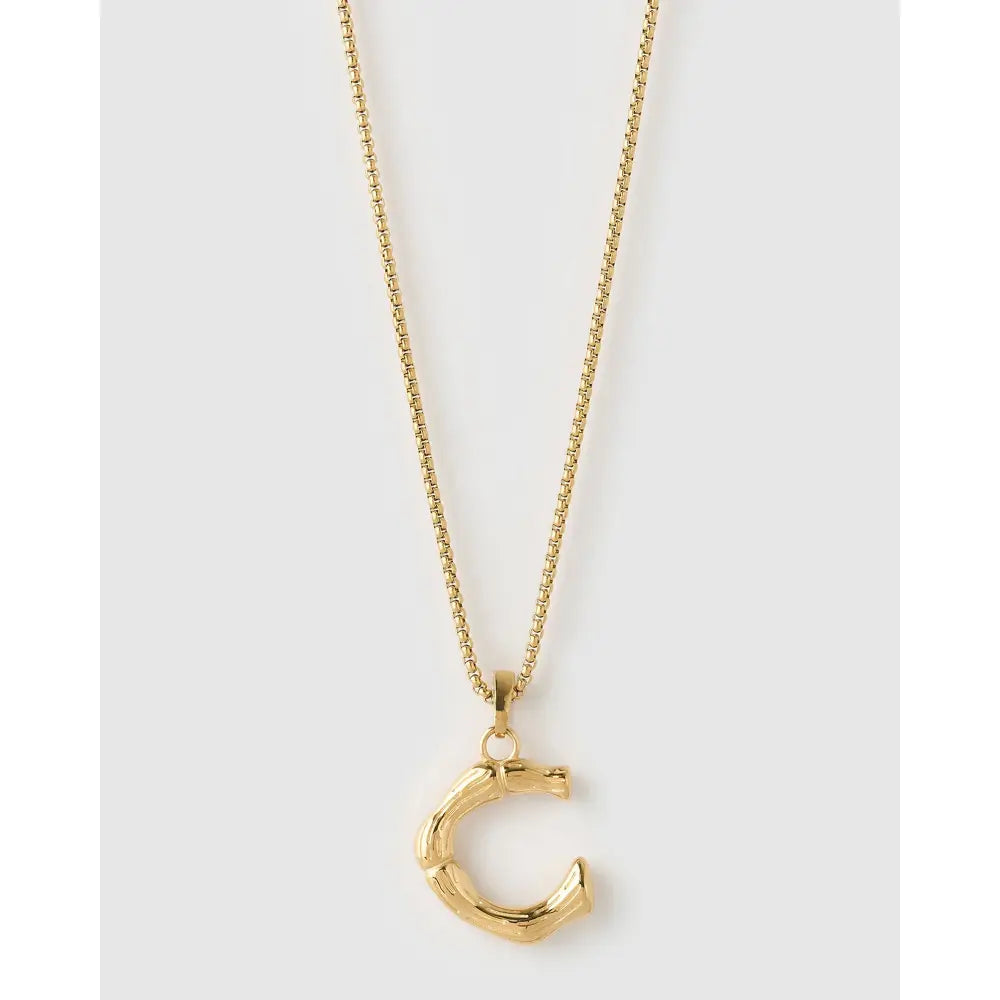 Luxe Letter Large Necklace - Necklaces