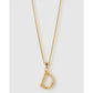 Luxe Letter Large Necklace - Necklaces
