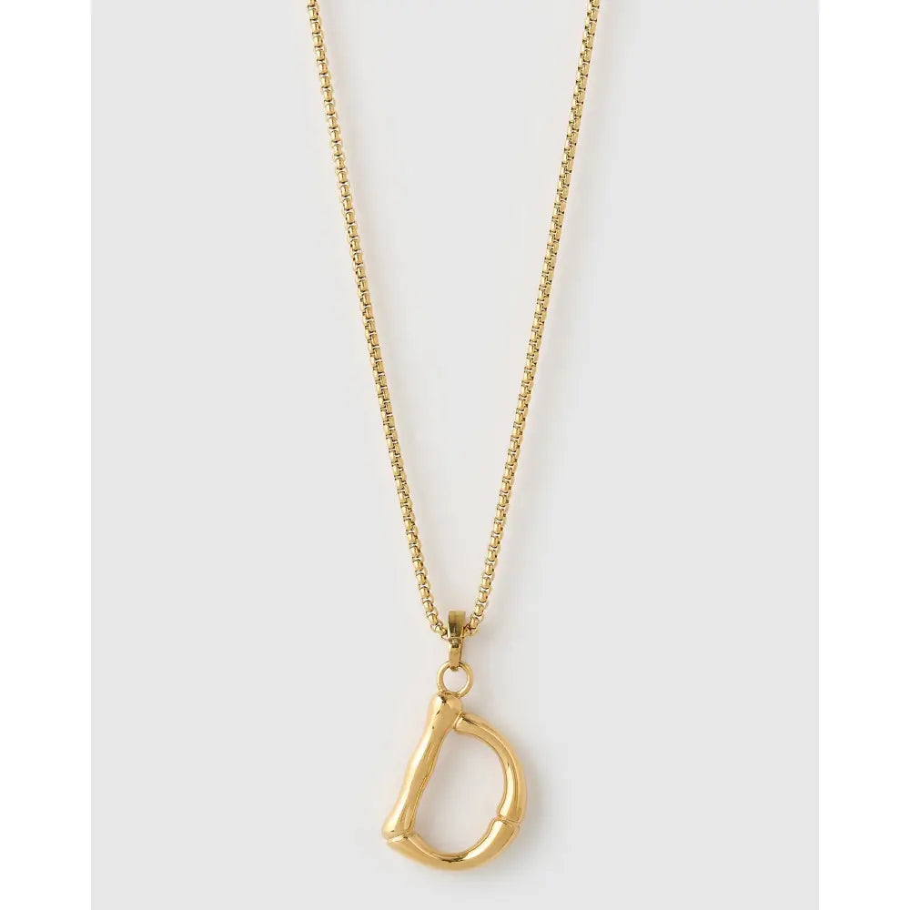 Luxe Letter Large Necklace - Necklaces