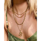 Luxe Letter Large Necklace - Necklaces