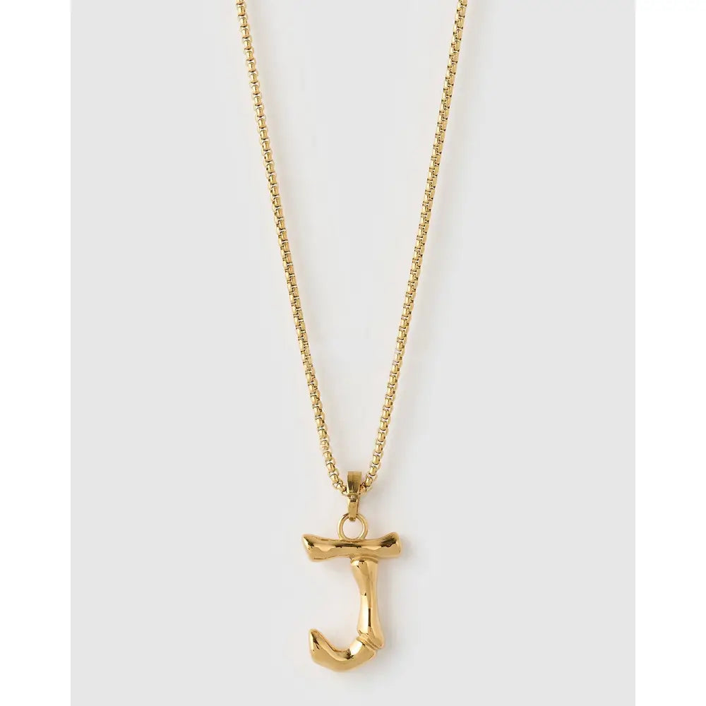 Luxe Letter Large Necklace - Necklaces