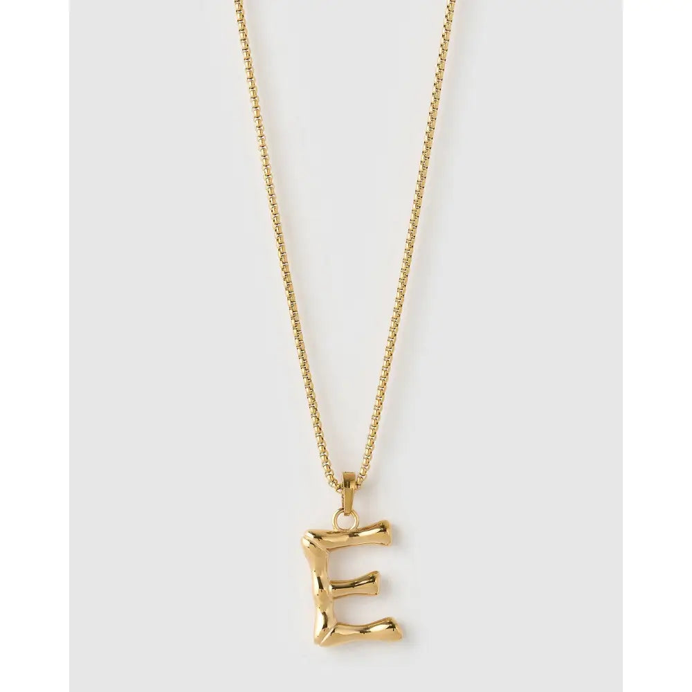 Luxe Letter Large Necklace - Necklaces
