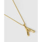 Luxe Letter Large Necklace - Necklaces