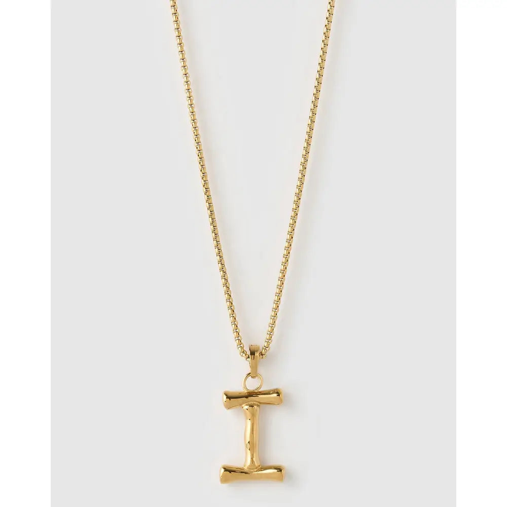 Luxe Letter Large Necklace - Necklaces