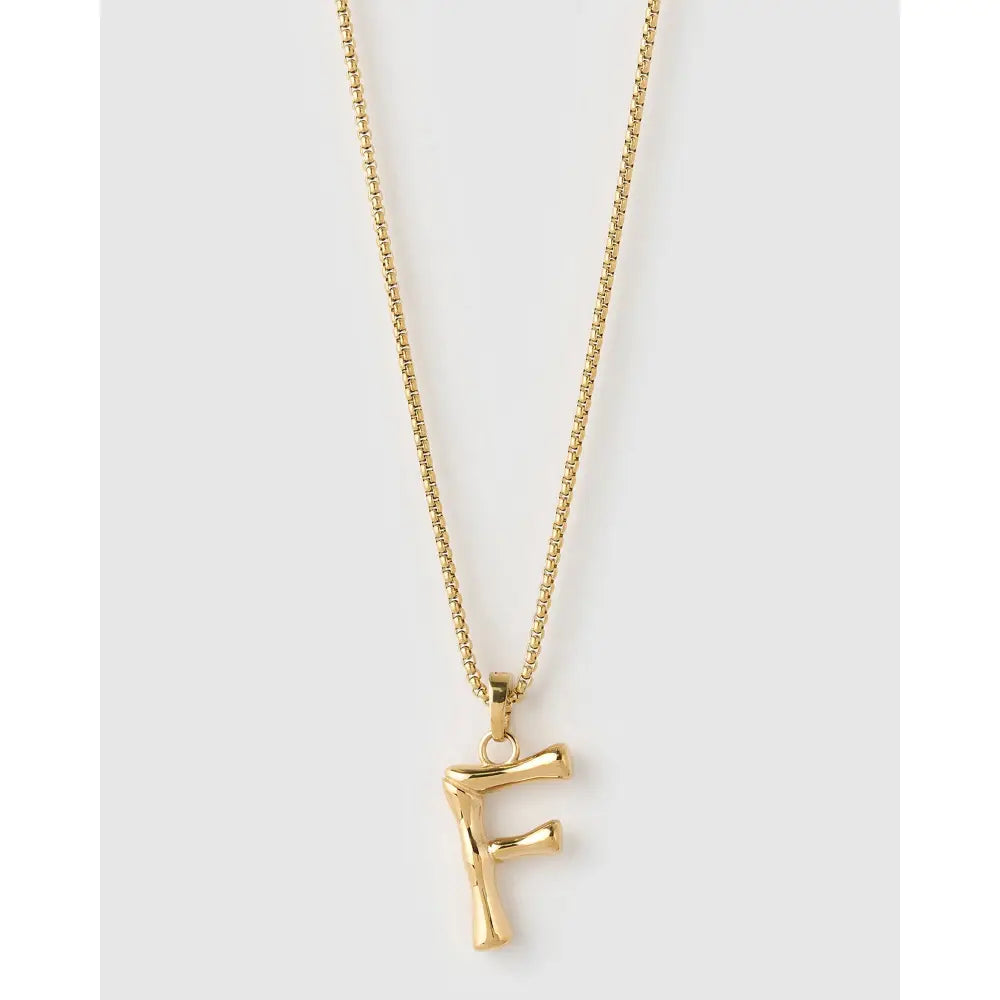 Luxe Letter Large Necklace - Necklaces