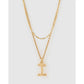 Luxe Letter Necklace Stack - I - Necklaces