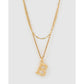 Luxe Letter Necklace Stack - B - Necklaces