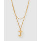 Luxe Letter Necklace Stack - J - Necklaces