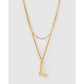 Luxe Letter Necklace Stack - L - Necklaces