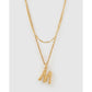Luxe Letter Necklace Stack - M - Necklaces