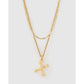 Luxe Letter Necklace Stack - X - Necklaces